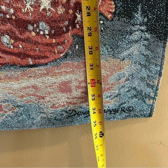 Starlight Symphony Xmas Angel Fiber Optic Tapestry Wall Hanging Dona Gelsinger - Picture 10 of 15